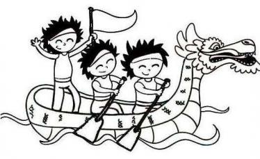 划龙舟简笔画图片大全 划龙舟简笔画图片大全