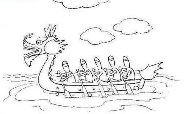 划龙舟简笔画图片大全 划龙舟简笔画图片大全