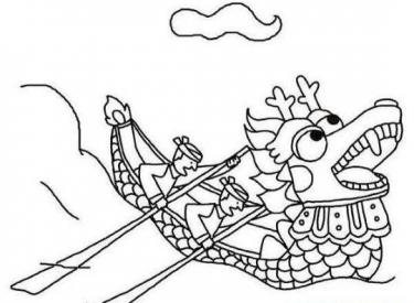划龙舟简笔画图片大全 划龙舟简笔画图片大全