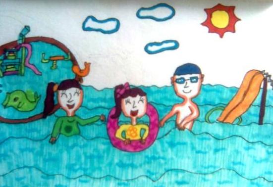 以暑假为主题的儿童画怎么画