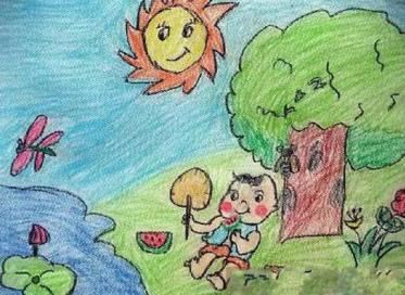 我爱夏天简笔画大全
