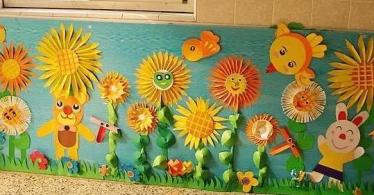 幼儿园秋季开学环创主题墙图片