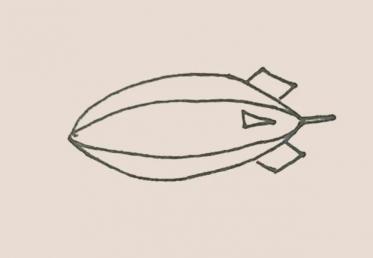 简单的飞艇简笔画3
