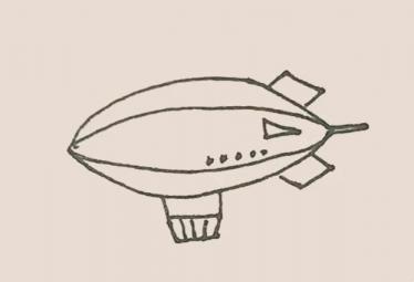 简单的飞艇简笔画5