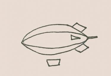简单的飞艇简笔画4