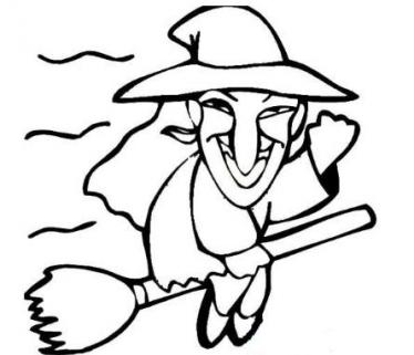 万圣节女巫简笔画怎么画