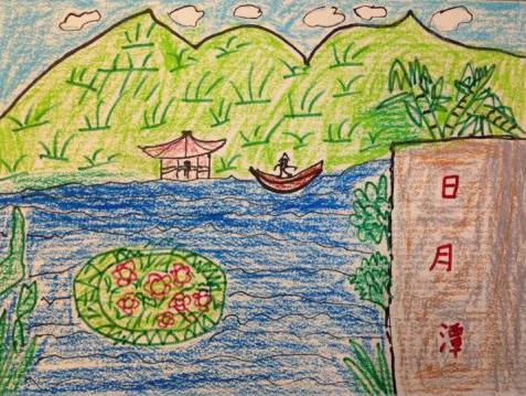 有山有水的儿童画怎么画