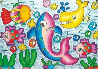 海底世界儿童画图片大全集