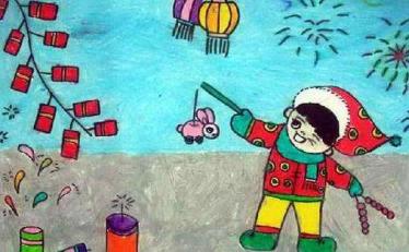 2020幼儿春节绘画图片大全