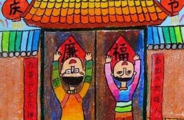 2020幼儿春节绘画图片大全