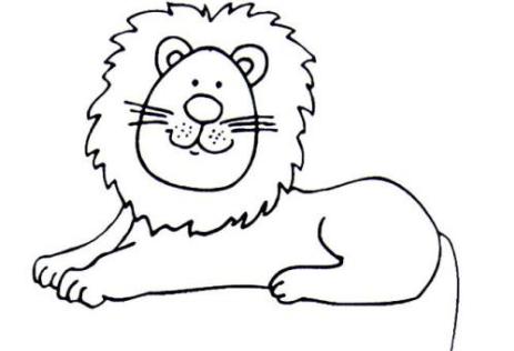 可爱的狮子怎么画简笔画图片大全