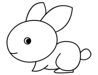 可爱的小兔子简笔画大全图片