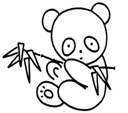 可爱的熊猫简笔画怎么画