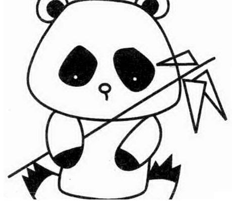 可爱的熊猫简笔画怎么画