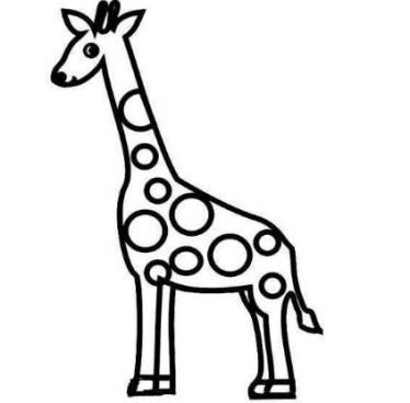 长颈鹿的简笔画怎么画