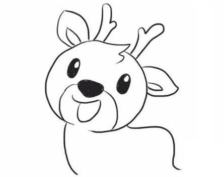 可爱的小鹿简笔画怎么画