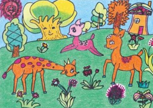 儿童画小鹿怎么画图片大全
