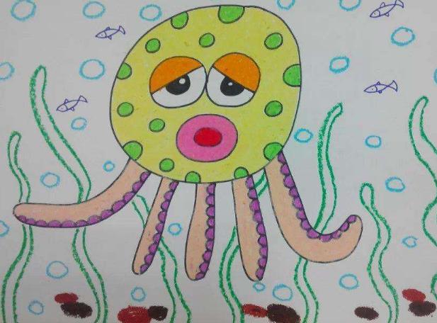 关于章鱼的儿童画图片大全