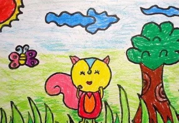 儿童画狐狸图片怎么画