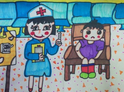 关于医生护士的儿童画