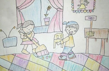 幼儿园劳动儿童画图片大全集2