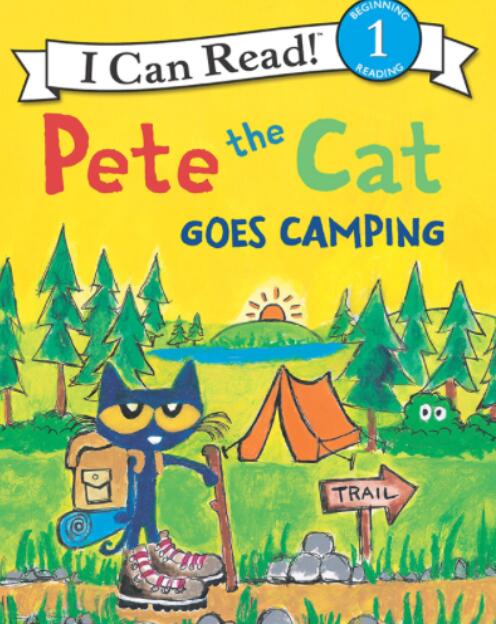 《Pete the Cat Goes Camping》英文绘本pdf资源免费下载