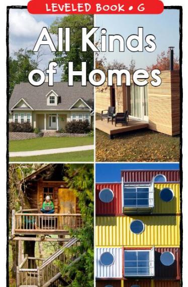 《All Kinds of Homes》RAZ分级绘本paf资源免费下载