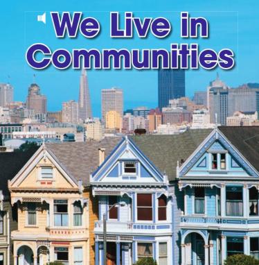 《We Live in Communities》儿童英语分级读物pdf资源免费下载