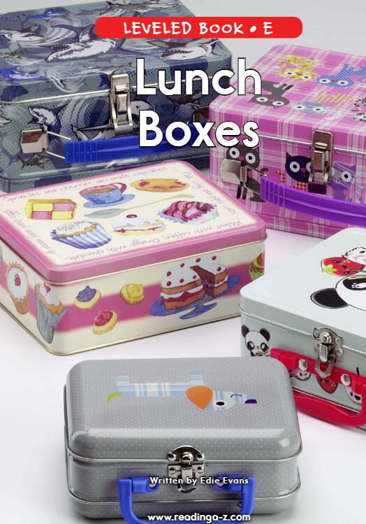 《Lunch Boxes》RAZ分级英语绘本pdf资源免费下载