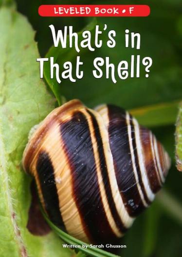 《What's In That Shell》RAZ分级绘本pdf资源免费下载