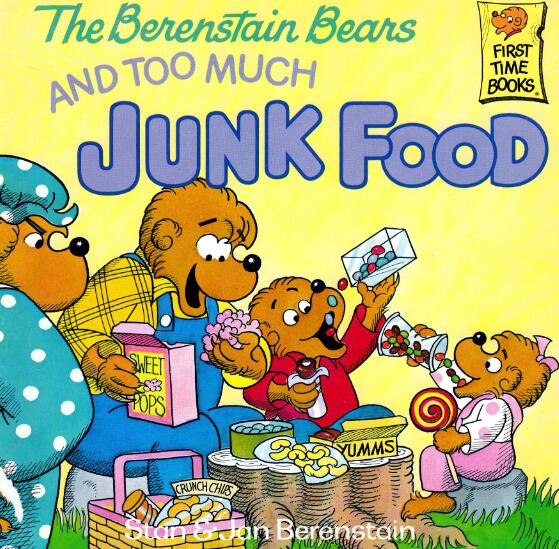 《The Berenstain Bears and Too Much Junk Food》绘本pdf资源免费下载