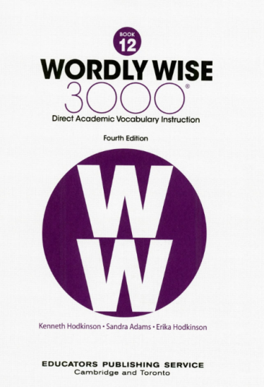 Wordly Wise 3000 book12教材/训练册/答案PDF+音频百度网盘免费下载