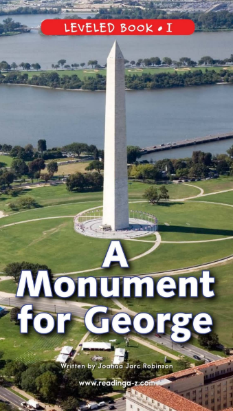 The Washington Monument was built to honor George Washington. George Washington was a hero. He was the first president of the United States. The monument is in Washington, D.C. It is in an area called the National Mall. The monument is the tallest building in the city. A law says that no other building in the city can be taller The monument is 555 feet (169 m) tall. That is as tall as twenty-nine giraffes!It is built of stone 中文翻译： 华盛顿纪念碑是为纪念乔治华盛顿而建的。 乔治华盛顿是个英雄。 他是美国第一任总统。 纪念碑在华盛顿特区。 它在一个叫做国家购物中心的地方。 纪念碑是这个城市最高的建筑物。 法律规定城市里没有其他建筑比这更高 纪念碑高555英尺(169米)。 那跟29只长颈鹿一样高!它是用石头建造的