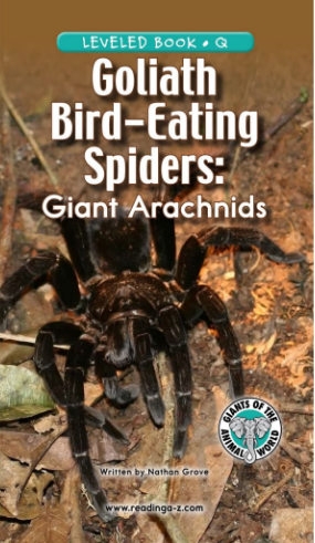 Goliath Bird-Eating Spiders Giant Arachnids绘本PDF+MP3百度网盘免费下载