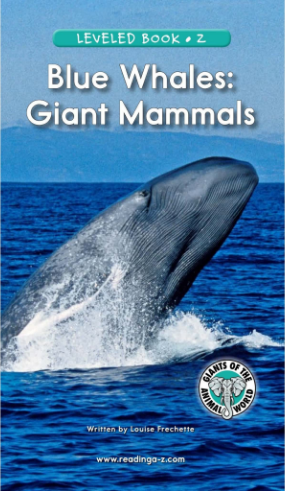 raz Z级阅读Blue Whales Giant Mammals绘本PDF+音频资源免费下载