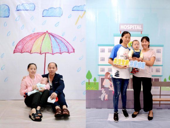 南昌康健生殖医院于世界人口日开展“关爱生育，关爱健康”创意拍活动吸引众多市民围观