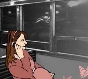 孕妇坐火车