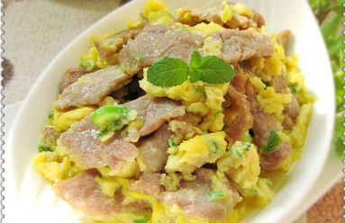 滑蛋牛肉的做法