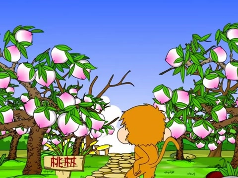 小猴摘桃