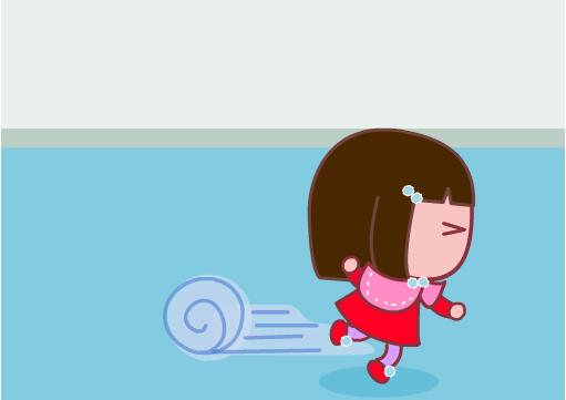 上楼梯逃跑