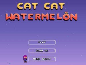 猫咪吃西瓜