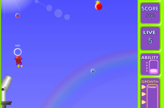 太空人躲避炸弹