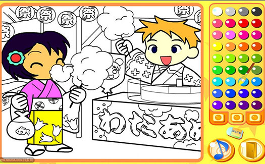 小朋友涂色