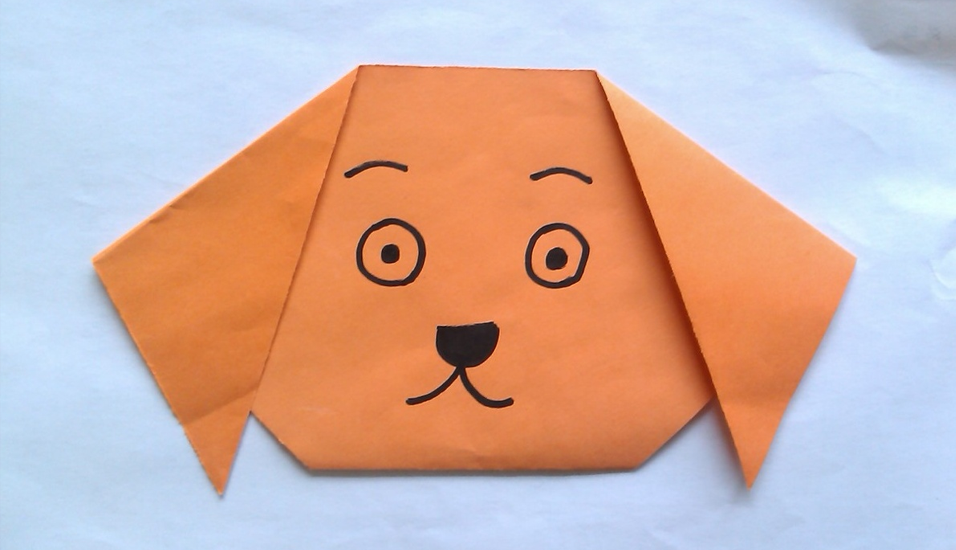 儿童折纸小狗