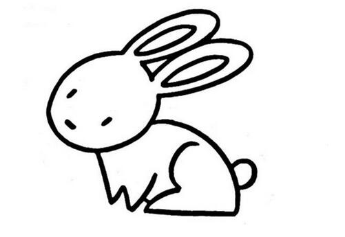 中秋节小兔子简笔画