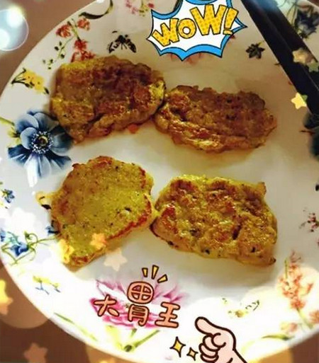 米粉南瓜青菜虾饼的做法 孩子们肯定爱吃