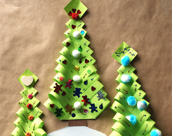 幼儿创意圣诞树手工制作