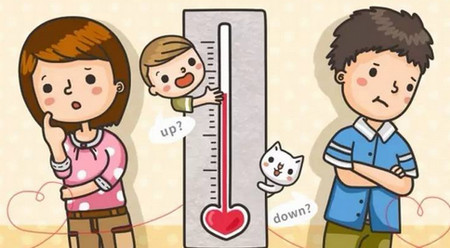 孩子让夫妻的爱情温度上升或下降？