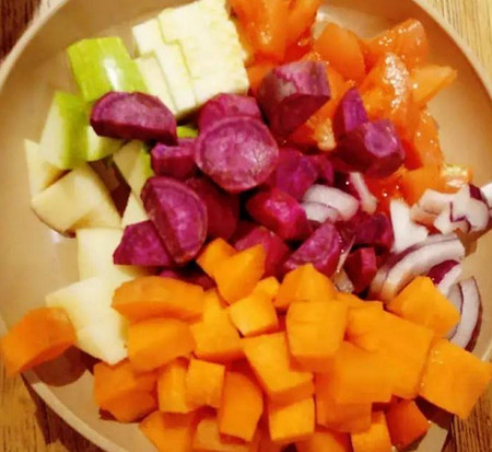还吃什么白米饭，简单快手的紫薯五色饭，满足全家营养！