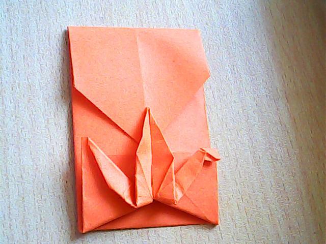千纸鹤信封的折法图解